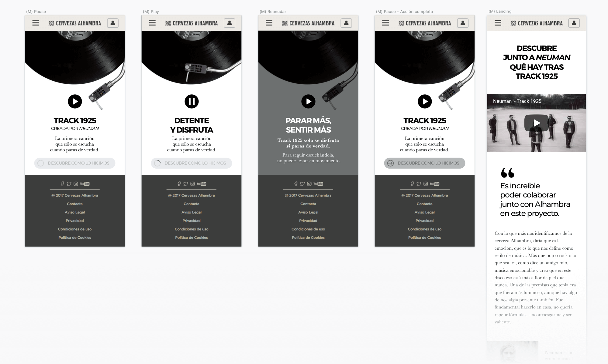 WIREFRAMES MOBILE